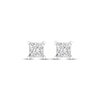 Thumbnail Image 2 of Lab-Grown Diamonds by KAY Princess-Cut Solitaire Stud Earrings 1-1/2 ct tw 14K White Gold (F/SI2)