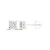 Thumbnail Image 3 of Lab-Grown Diamonds by KAY Princess-Cut Solitaire Stud Earrings 1-1/2 ct tw 14K White Gold (F/SI2)