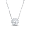Thumbnail Image 0 of Lab-Created Diamonds by KAY Necklace 1/2 ct tw 14K White Gold 19" (F/SI2)