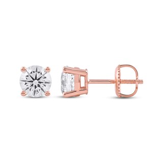 Lab-Created Diamonds by KAY Round-Cut Solitaire Stud Earrings 1-1/2 ct ...