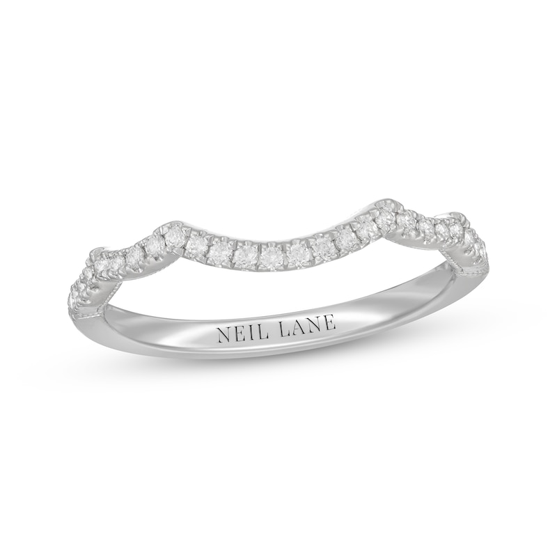 Main Image 1 of Neil Lane Diamond Contoured Wedding Band 1/5 ct tw 14K White Gold