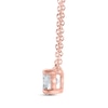 Thumbnail Image 2 of Lab-Grown Diamonds by KAY Round-Cut Solitaire Necklace 1/2 ct tw 14K Rose Gold 19&quot;