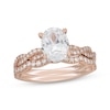 Thumbnail Image 1 of Neil Lane Artistry Oval-Cut Lab-Grown Diamond Bridal Set 1-7/8 ct tw 14K Rose Gold