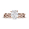 Thumbnail Image 3 of Neil Lane Artistry Oval-Cut Lab-Grown Diamond Bridal Set 1-7/8 ct tw 14K Rose Gold