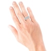Thumbnail Image 3 of Men's Diamond Double Row Wedding Ring 2 ct tw 10K White Gold