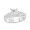 Thumbnail Image 1 of Diamond Princess-cut Bridal Set 1-1/6 ct tw 14K White Gold