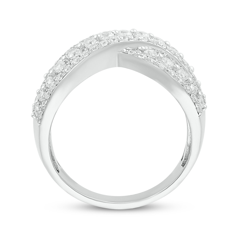 Lab-Created Diamonds by KAY Crossover Ring 1 ct tw 10K White Gold