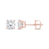 Thumbnail Image 1 of Lab-Grown Diamonds by KAY Round-Cut Solitaire Stud Earrings 1-1/2 ct tw 14K Rose Gold (I/SI2)