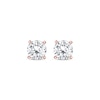 Thumbnail Image 2 of Lab-Grown Diamonds by KAY Round-Cut Solitaire Stud Earrings 1-1/2 ct tw 14K Rose Gold (I/SI2)