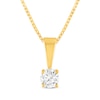 Thumbnail Image 2 of Round-Cut Diamond Solitaire Gift Set 1/2 ct tw 10K Yellow Gold (J/I3)