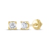 Thumbnail Image 1 of THE LEO Legacy Lab-Grown Diamond Princess-Cut Solitaire Stud Earrings 1/2 ct tw 14K Yellow Gold (F/VS2)