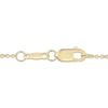 Thumbnail Image 3 of Lab-Grown Diamonds by KAY Oval-Cut Sideways Solitaire Necklace 1/2 ct tw 14K Yellow Gold 18&quot;