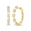 Thumbnail Image 1 of Lab-Grown Diamonds by KAY Station Hoop Earrings 1 ct tw 10K Yellow Gold