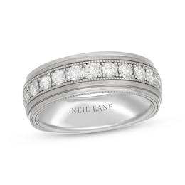 Neil Lane Men's Diamond Wedding Band 1 ct tw 14K White Gold 7.5mm