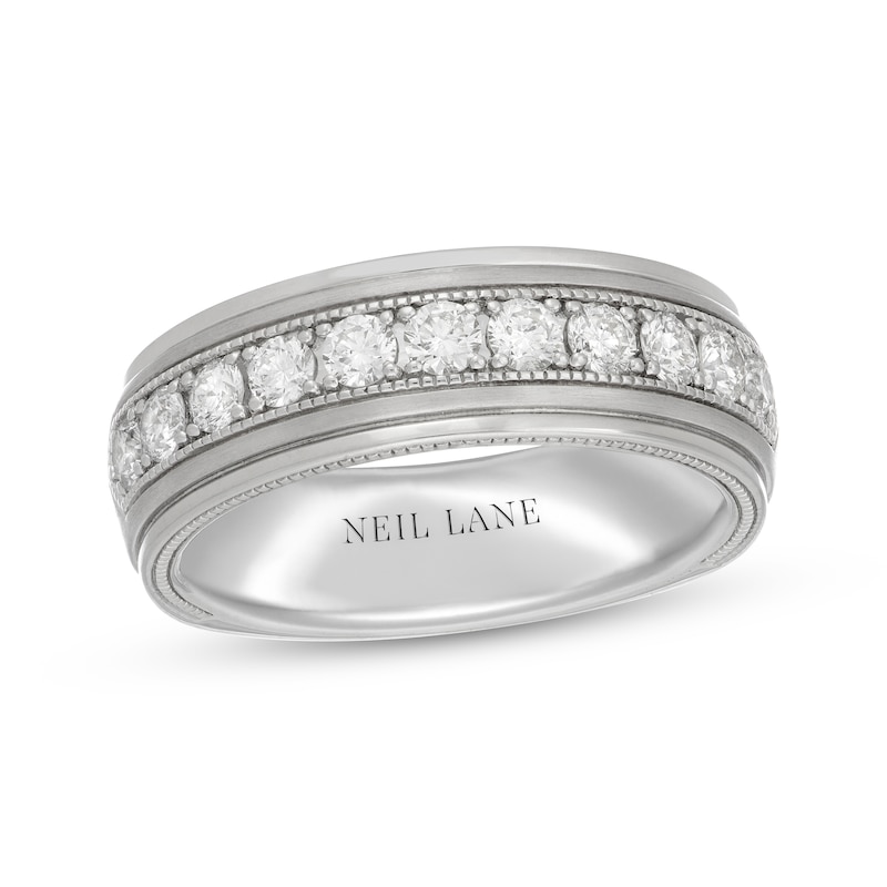 Main Image 1 of Neil Lane Men's Diamond Wedding Band 1 ct tw 14K White Gold 7.5mm