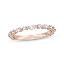 Neil Lane Artistry Marquise & Round-Cut Lab-Created Diamond Anniversary Ring 3/4 ct tw 14K Rose Gold