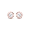 Thumbnail Image 1 of Lab-Created Diamonds by KAY Stud Earrings 1 ct tw 14K Rose Gold (F/SI2)