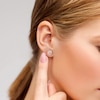 Thumbnail Image 3 of Lab-Created Diamonds by KAY Stud Earrings 1 ct tw 14K Rose Gold (F/SI2)