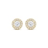 Thumbnail Image 2 of Lab-Grown Diamonds by KAY Stud Earrings 1 ct tw 14K Yellow Gold (F/SI2)