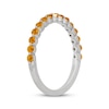 Thumbnail Image 2 of Neil Lane Round-Cut Citrine Anniversary Ring 14K White Gold