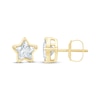 Thumbnail Image 2 of Lab-Created Diamonds by KAY Solitaire Star Stud Earrings 1-1/4 ct tw 14K Yellow Gold (F/SI2)