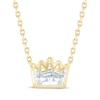 Thumbnail Image 0 of Lab-Grown Diamonds by KAY Solitaire Crown Necklace 5/8 ct tw 14K Yellow Gold 18" (F/SI2)