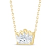 Thumbnail Image 1 of Lab-Grown Diamonds by KAY Solitaire Crown Necklace 5/8 ct tw 14K Yellow Gold 18" (F/SI2)