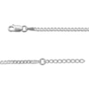 Thumbnail Image 3 of Diamond-Cut Curb Chain Anklet Solid Sterling Silver 10&quot;