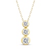 Thumbnail Image 1 of Memories, Moments, Magic Diamond Three-Stone Drop Necklace 1 ct tw 10K Yellow Gold 18&quot;