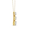 Thumbnail Image 2 of Memories, Moments, Magic Diamond Three-Stone Drop Necklace 1 ct tw 10K Yellow Gold 18&quot;