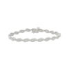 Thumbnail Image 1 of Diamond Swirl Link Bracelet 1/6 ct tw 10K White Gold 7&quot;