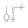 Thumbnail Image 3 of Milestones Diamond Teardrop Dangle Earrings 1/4 ct tw 10K White Gold