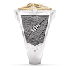 Thumbnail Image 3 of True Fans Minnesota Vikings Championship Ring Sterling Silver & 10K Yellow Gold Ring