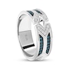 Thumbnail Image 2 of Star Wars Men's Ahsoka London Blue Topaz & Diamond Ring 1/15 ct tw Sterling Silver