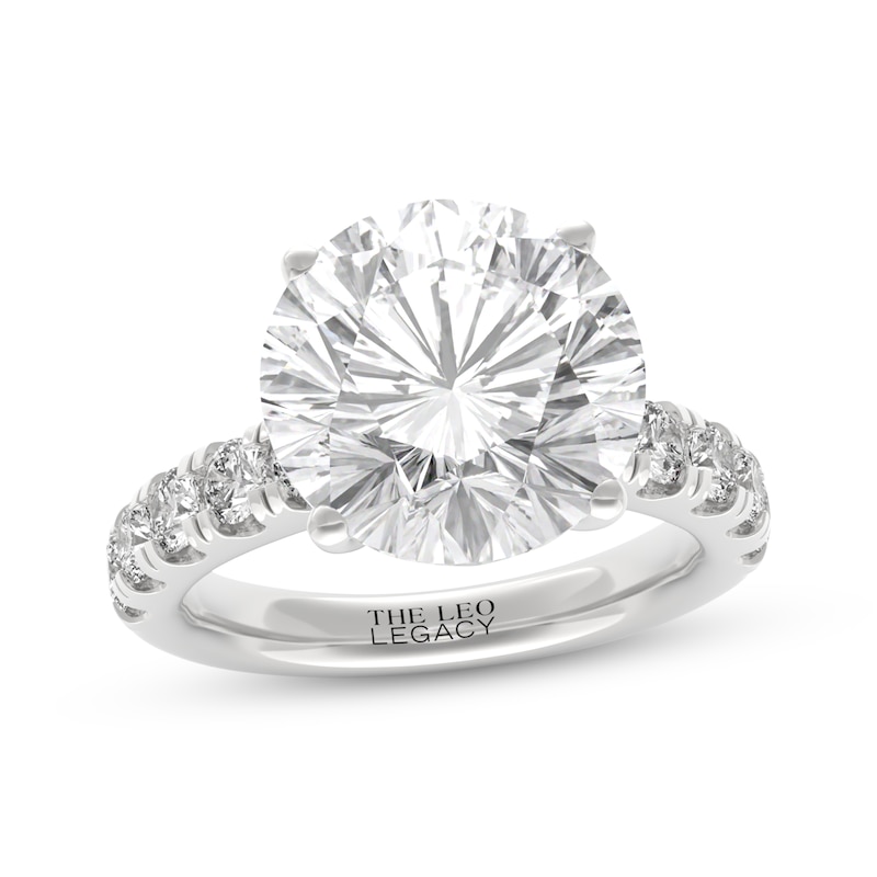 Main Image 1 of THE LEO Legacy Lab-Grown Diamond Round-Cut Engagement Ring 7 ct tw 14K White Gold