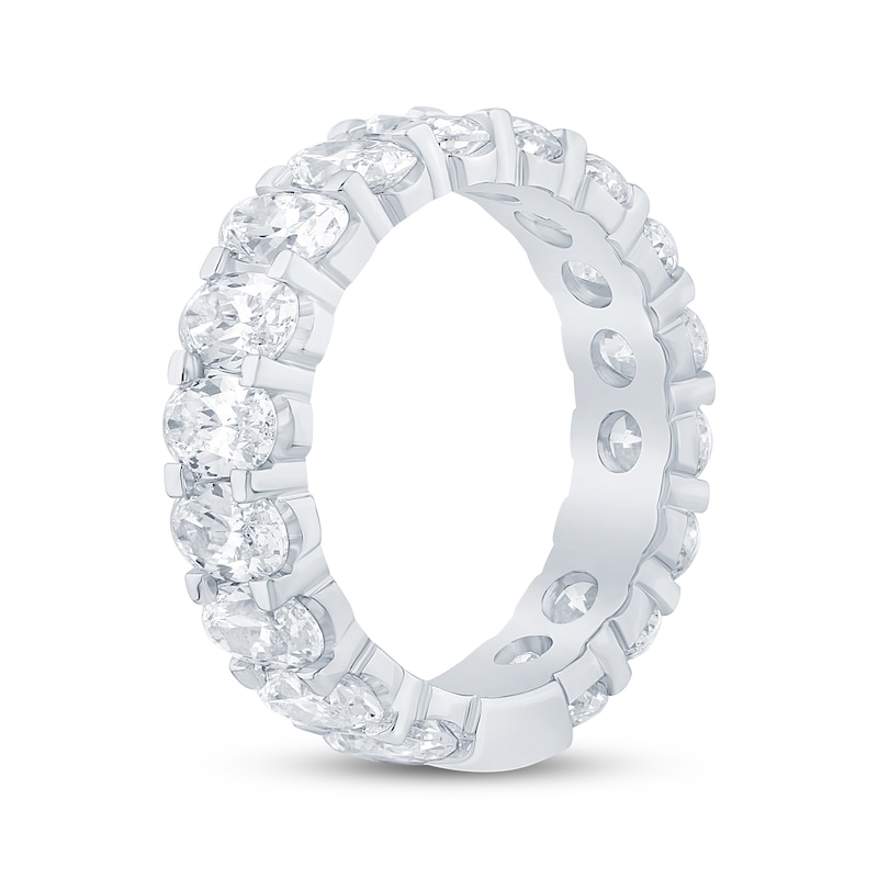 Main Image 2 of Now + Forever Oval-Cut Lab-Grown Diamond Eternity Ring 5 ct tw 14K White Gold