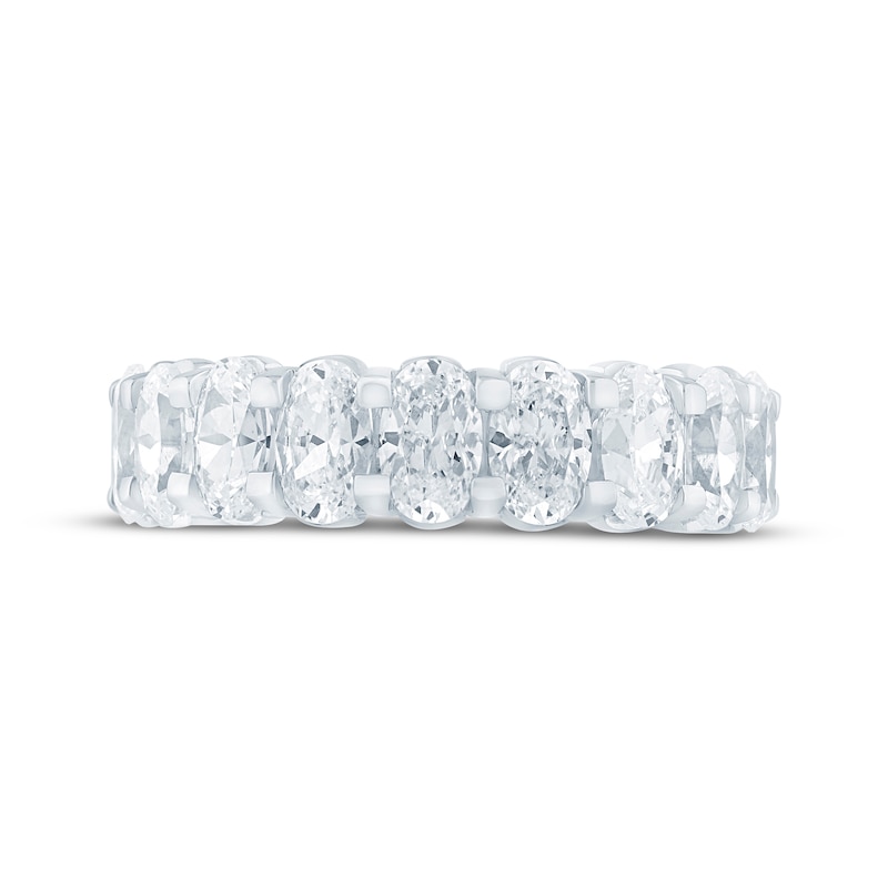 Main Image 3 of Now + Forever Oval-Cut Lab-Grown Diamond Eternity Ring 5 ct tw 14K White Gold