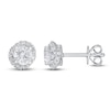 Thumbnail Image 1 of Diamond Stud Earrings 1 ct tw Round-cut 14K White Gold (I/I2)