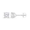 Thumbnail Image 3 of Solitaire Earrings 3/4 ct tw Diamonds 14K White Gold (I/I2)