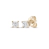 Thumbnail Image 1 of Diamond Solitaire Stud Earrings 1/5 ct tw Princess-cut 14K Yellow Gold (J/I3)