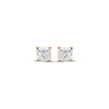 Thumbnail Image 2 of Diamond Solitaire Stud Earrings 1/5 ct tw Princess-cut 14K Yellow Gold (J/I3)