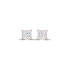 Thumbnail Image 2 of Diamond Solitaire Stud Earrings 3/8 ct tw Princess-cut 14K Yellow Gold (J/I3)