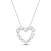 Thumbnail Image 1 of KAY Lab-Grown Diamonds Heart Necklace 1-1/2 ct tw 14K White Gold 18&quot;