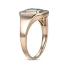 Thumbnail Image 2 of Emerald-Cut Lab-Created Emerald Signet Ring 10K Yellow Gold