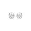 Thumbnail Image 2 of Round-Cut Diamond Solitaire Stud Earrings 1/2 ct tw 14K Rose Gold (I/I2)