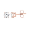 Thumbnail Image 3 of Round-Cut Diamond Solitaire Stud Earrings 1/2 ct tw 14K Rose Gold (I/I2)