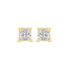 Thumbnail Image 1 of Princess-Cut Diamond Solitaire Stud Earrings 1/2 ct tw 14K Yellow Gold (I/I2)