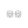 Thumbnail Image 2 of Round-Cut Diamond Solitaire Stud Earrings 1 ct tw 14K Rose Gold (I/I2)