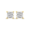 Thumbnail Image 2 of Princess-Cut Diamond Solitaire Stud Earrings 1 ct tw 14K Yellow Gold (I/I2)