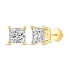 Thumbnail Image 1 of Princess-Cut Diamond Solitaire Stud Earrings 1-1/2 ct tw 14K Yellow Gold (I/I2)